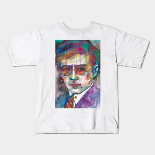 DMITRI SHOSTAKOVICH - watercolor portrait .4 Kids T-Shirt